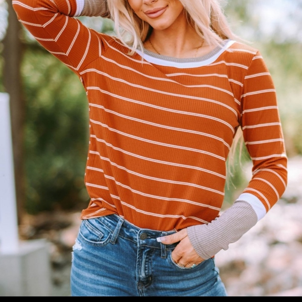 💜 New Ribbed Long Sleeve Top